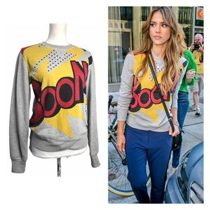 3.1 Phillip Lim Target graphic Sweatshirt  gray boom lightning Long Sleeve